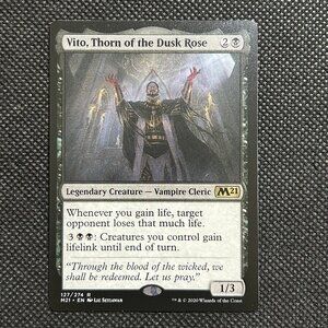 Vito, Thorn of the Dusk Rose Core Set 2021 Regular Rare Black Legendary Vampire